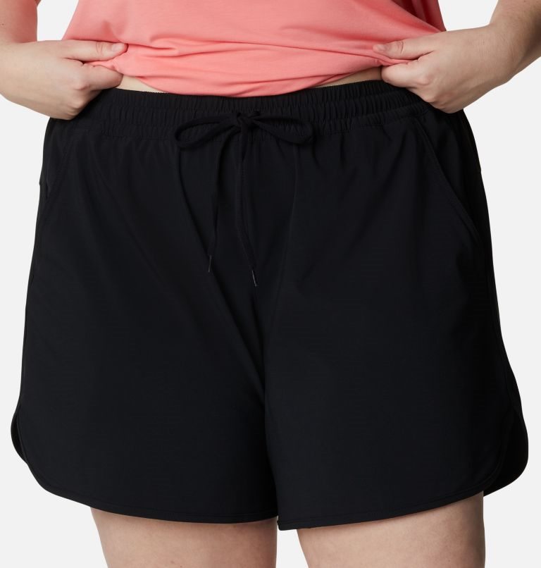 Women's Columbia Bogata Bay Stretch Shorts Black | Plus Size CA-R684C